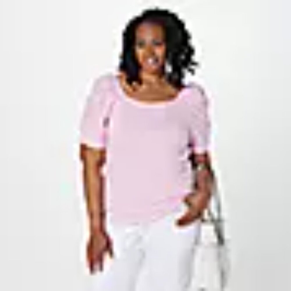 ALL WORTHY Ruched Sleeve top,‎ Size 2X - Picture 4 of 4